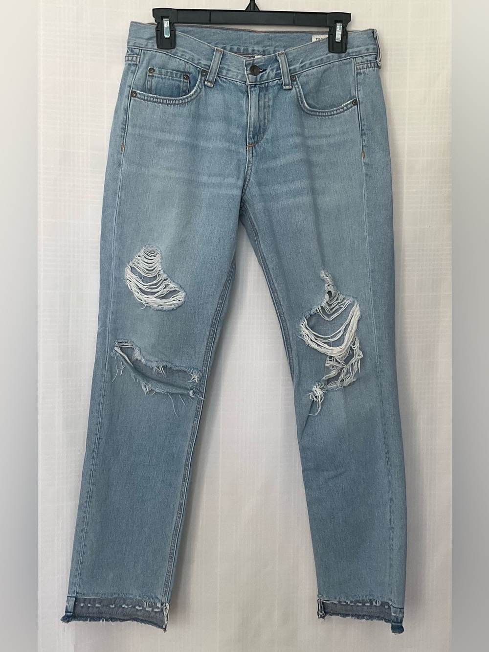 🌱rag & bone Light Blue Distressed Boyfriend Jeans
